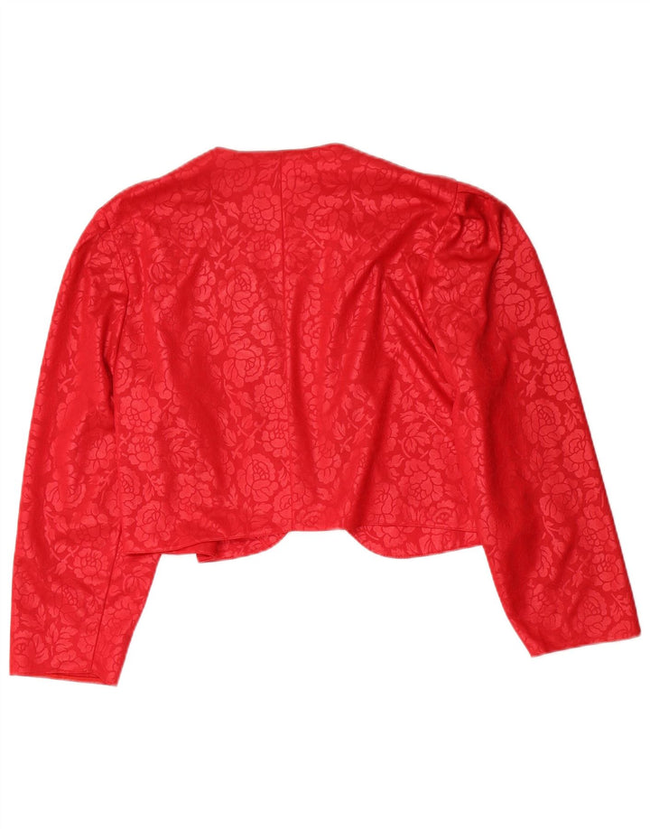 C&A Top Bolero para Mujer EU 38 Poliéster Floral Rojo Medio