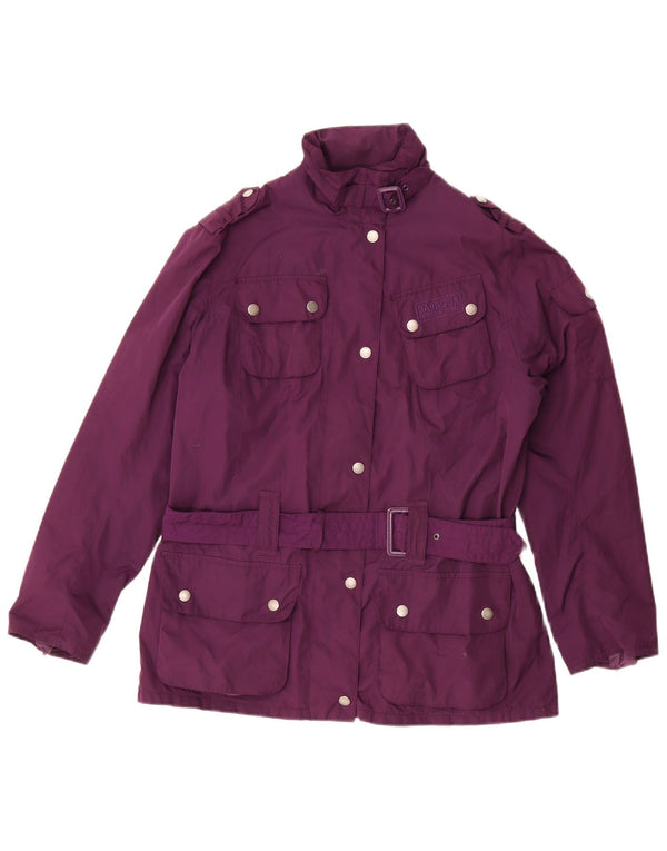 Chaqueta utilitaria militar para mujer Barbour UK 40 Poliéster morado mediano