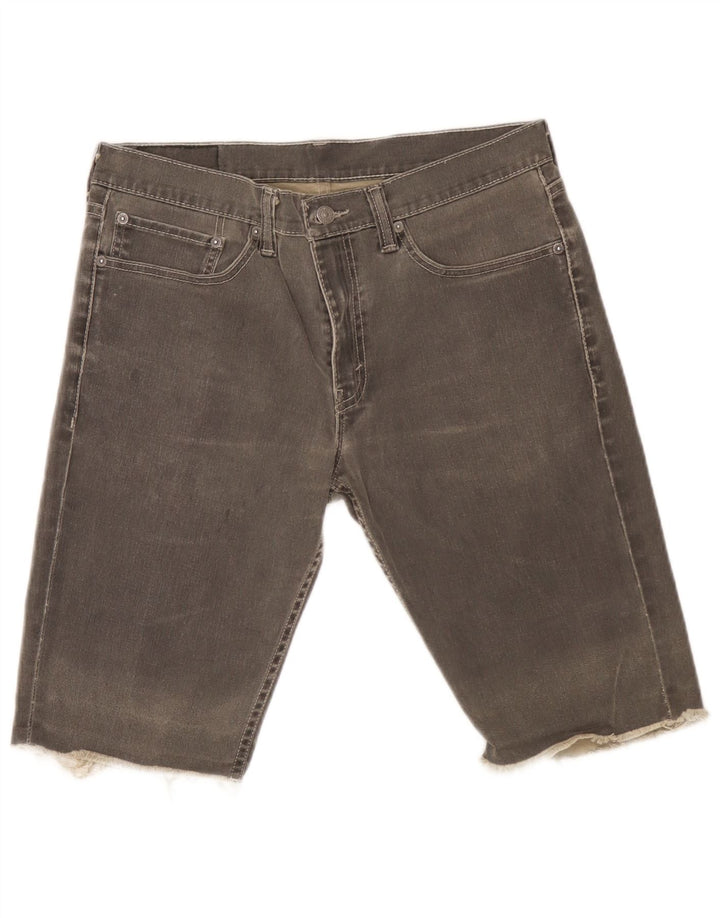 Levi's Pantalones cortos de mezclilla para hombre W34 Algodón gris grande