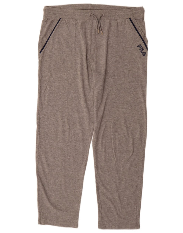 Fila Pantalones de chándal para mujer Reino Unido 44 Algodón moteado gris grande
