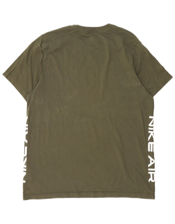 Nike Camiseta gráfica para hombre Top XL Algodón verde