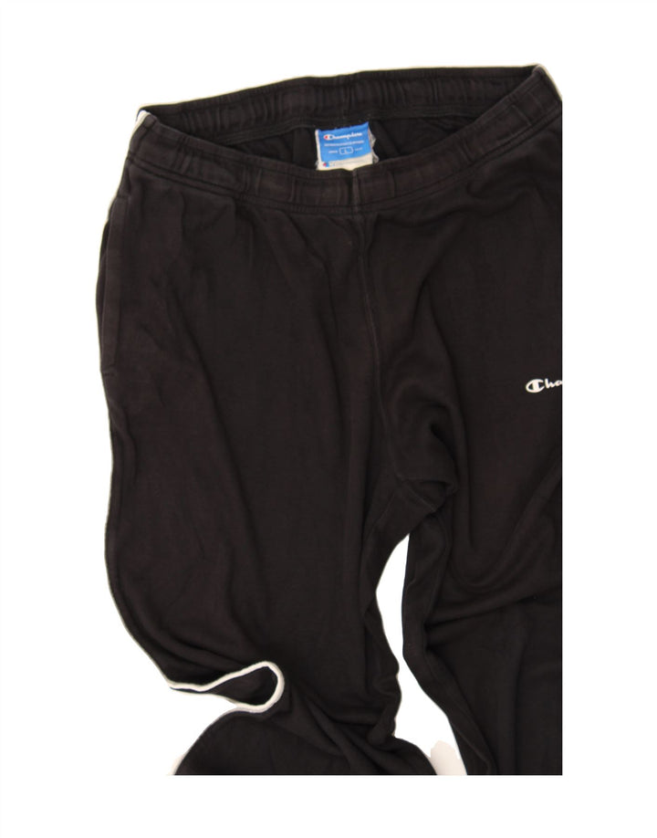 CHAMPION Mens Tracksuit Trousers Large  Black Vintage Champion and Second-Hand Champion from Messina Hembry 