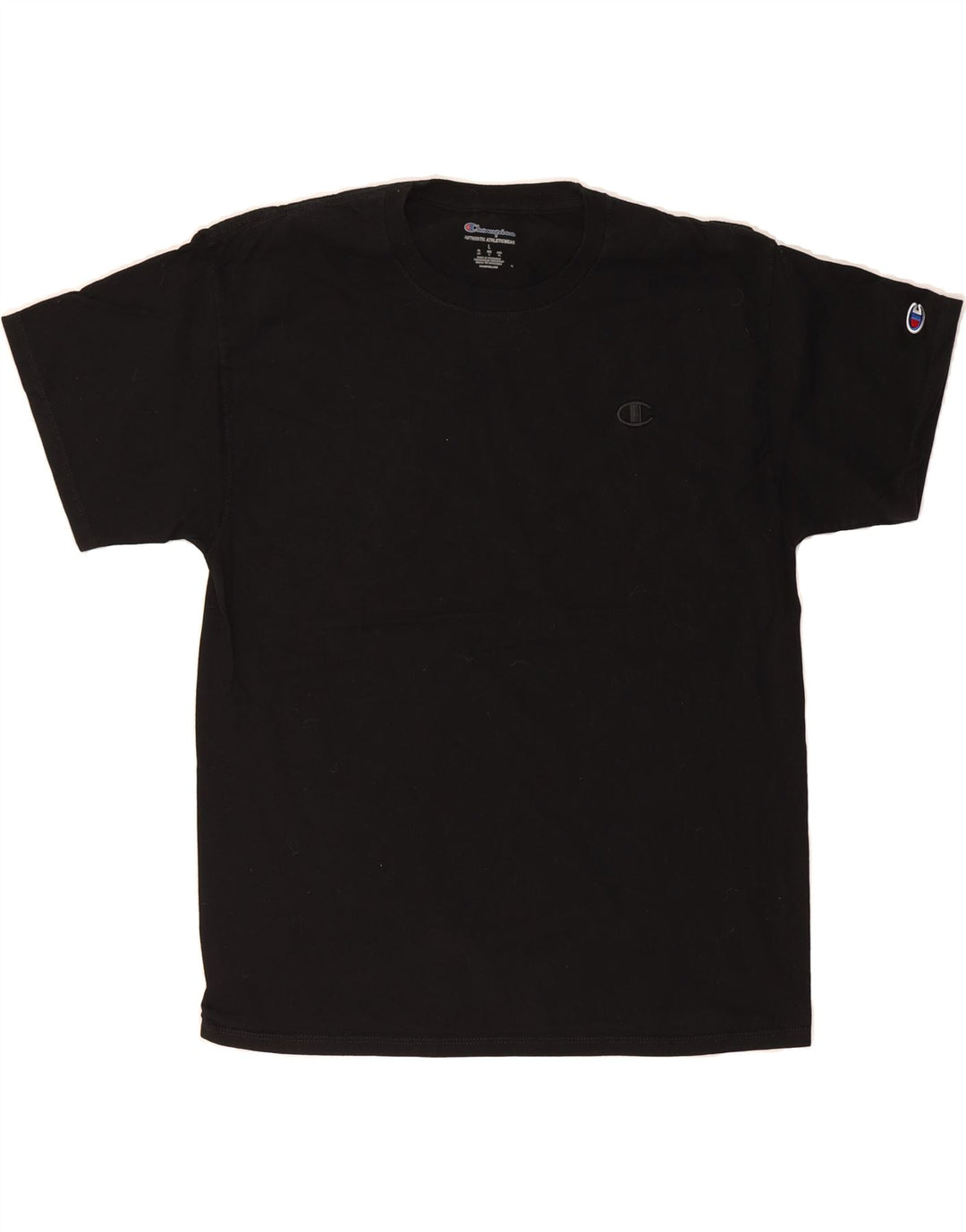 CHAMPION Mens T-Shirt Top Large Black Cotton Vintage Champion and Second-Hand Champion from Messina Hembry 