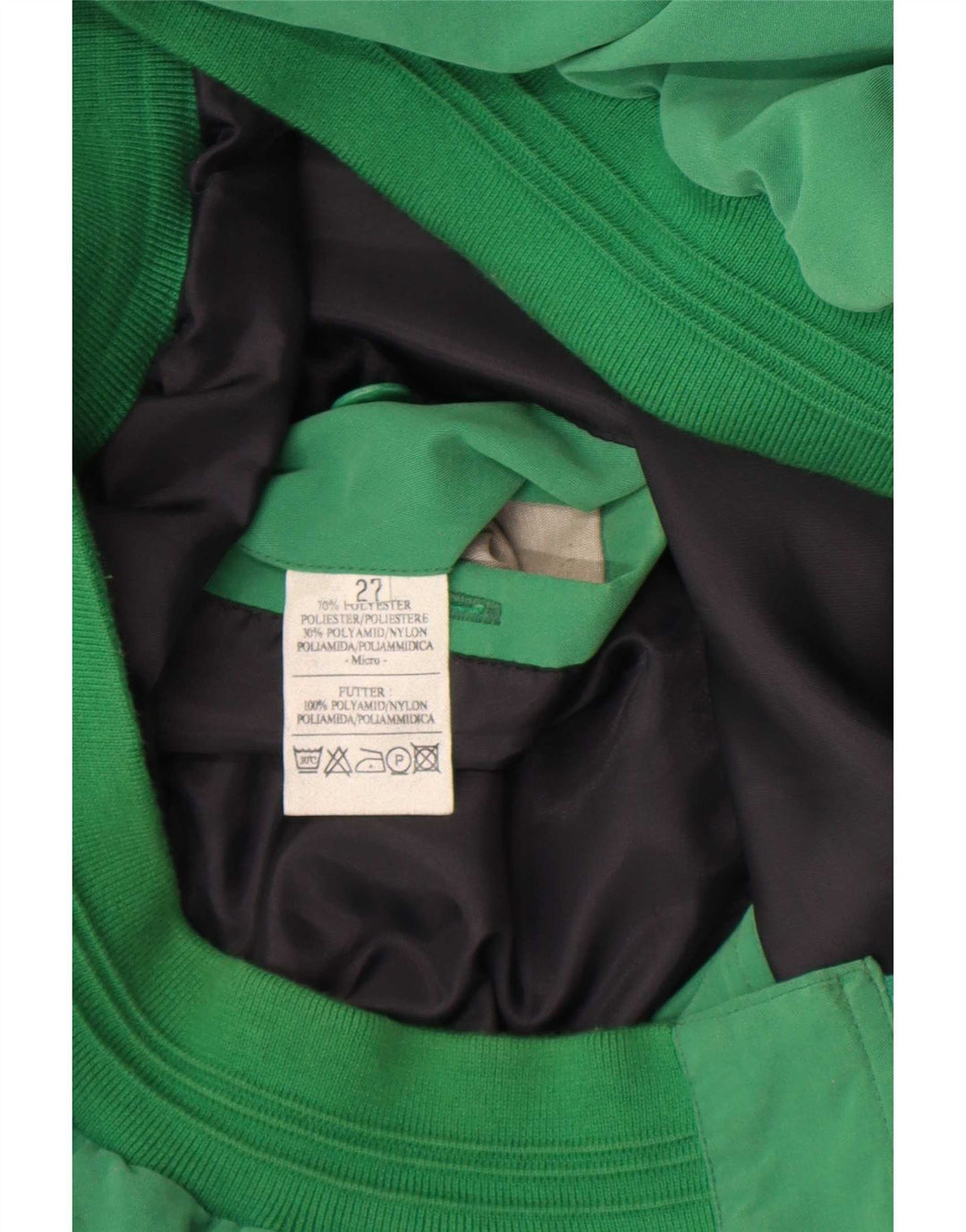 Chaqueta bomber vintage para hombre Reino Unido 42 XL Poliéster verde