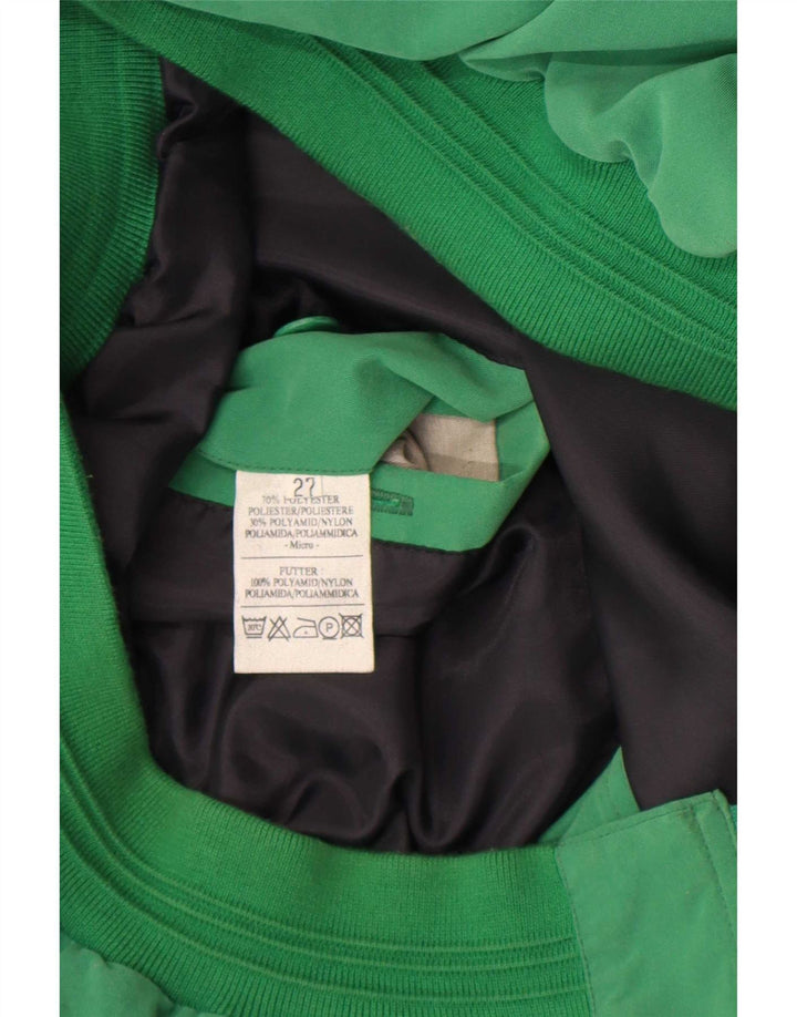 Chaqueta bomber vintage para hombre Reino Unido 42 XL Poliéster verde