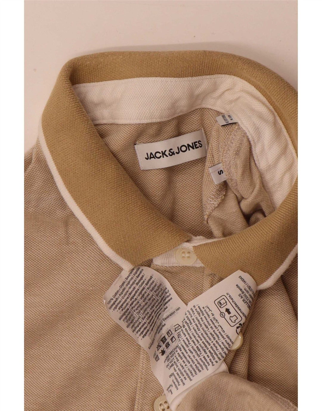 Polo Jack & Jones Hombre Small Beige Algodón