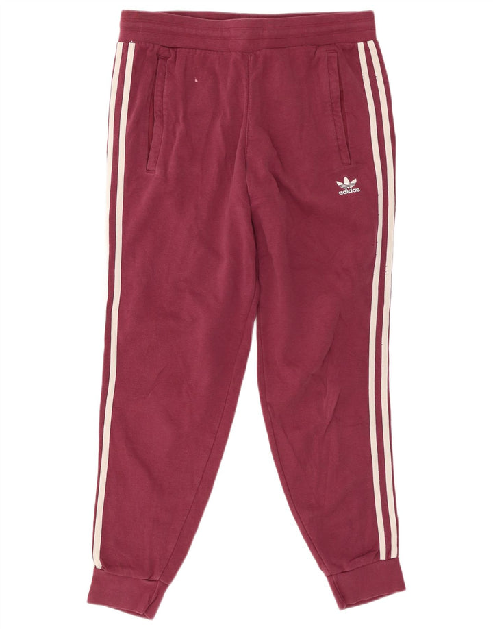 ADIDAS Pantalones de chándal para hombre Joggers Medium Borgoña Algodón