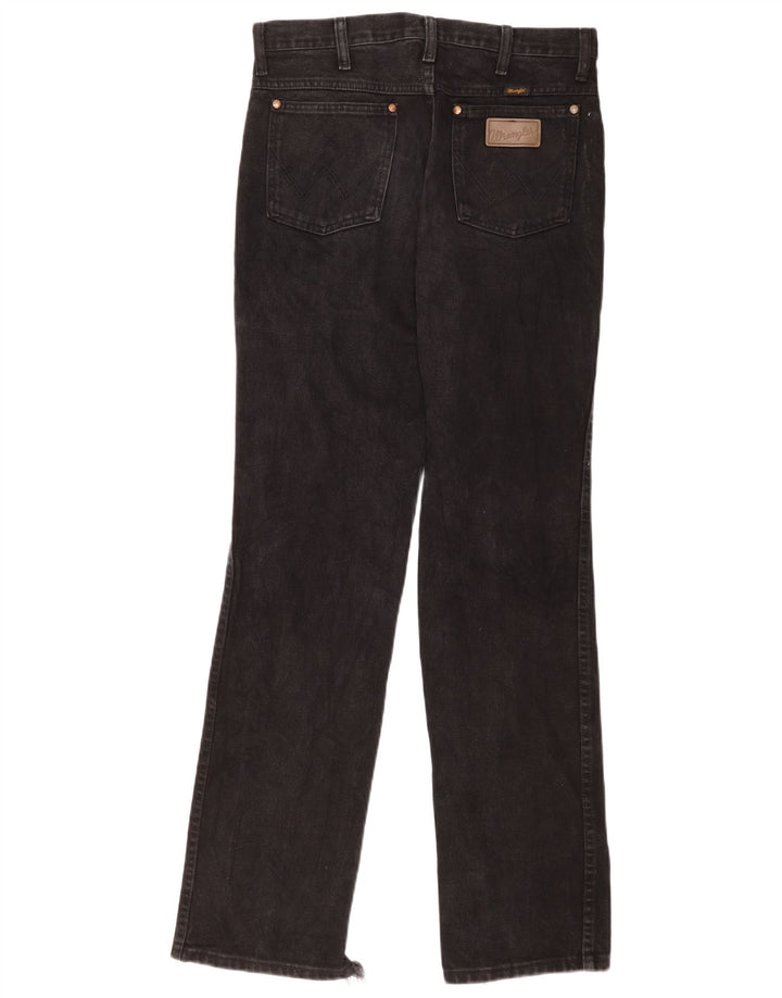 Vaqueros Wrangler Mujer Rectos W31 L34 Negro Algodón