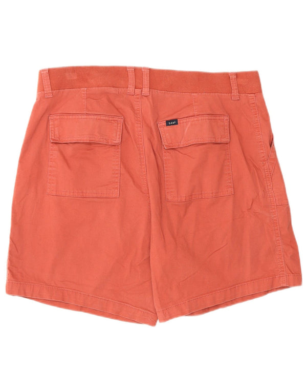 Lee Bermudas regulares para mujer de talle medio UA 14 XL W32 Algodón naranja