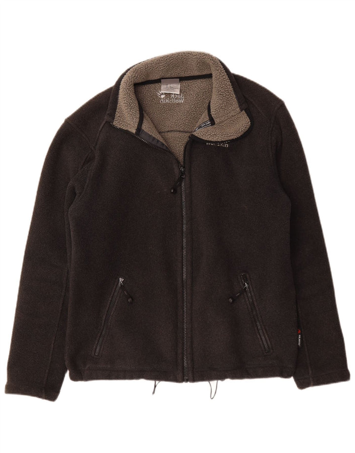 Jack Wolfskin Chaqueta polar para hombre UK 34 XS Poliéster negro