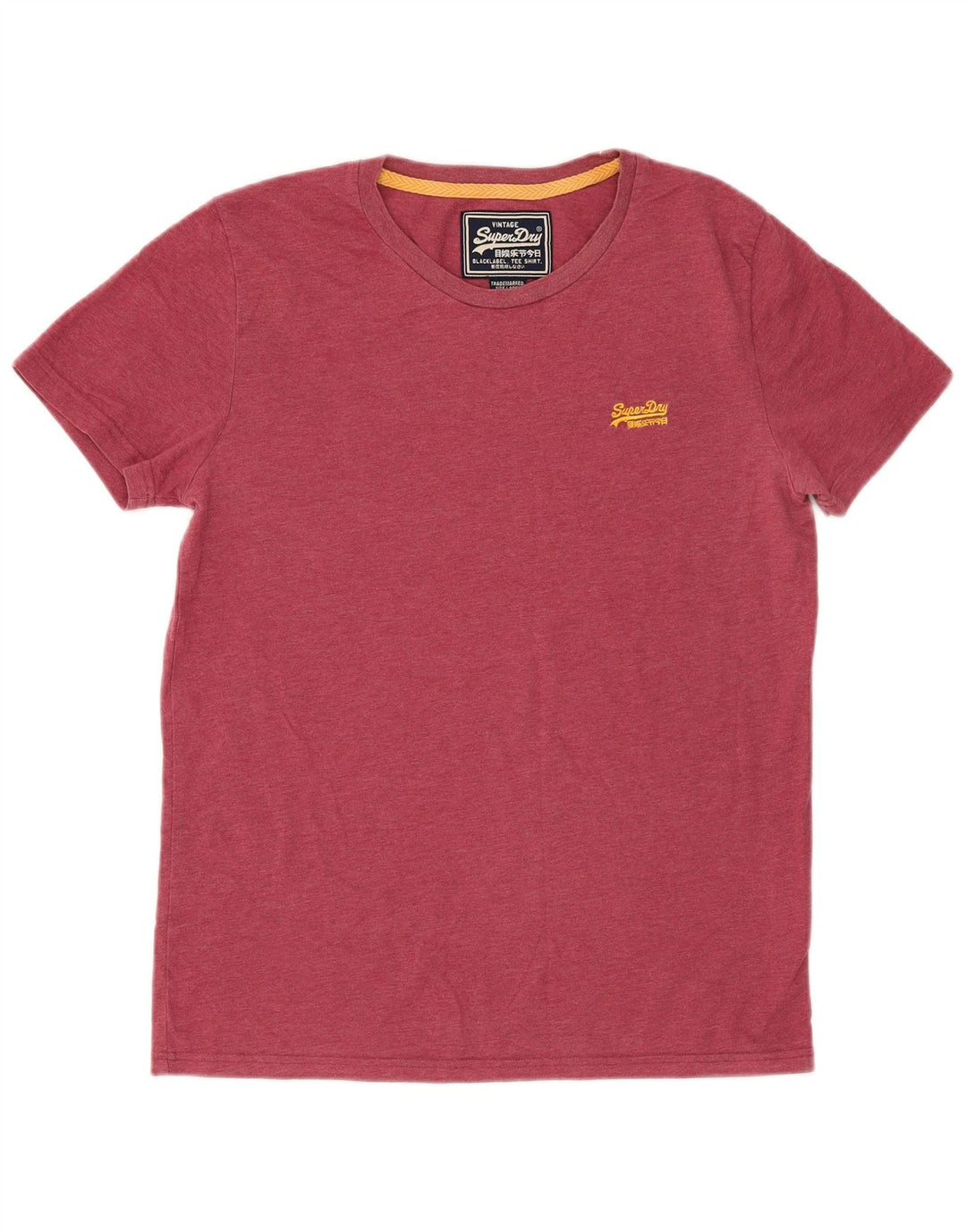 Superdry Camiseta gráfica para hombre Top grande de algodón rojo