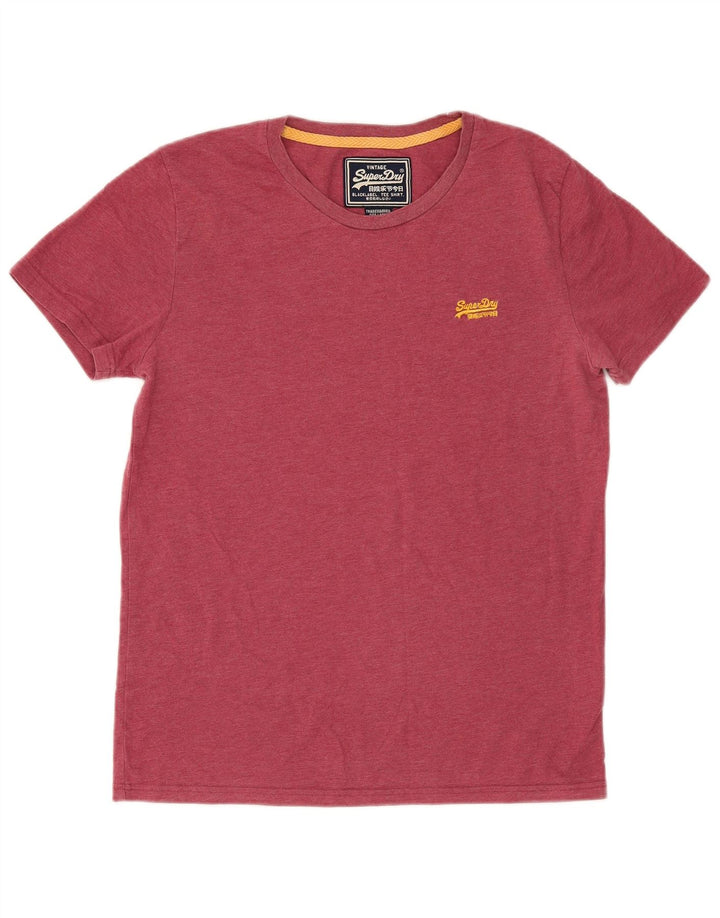 Superdry Camiseta gráfica para hombre Top grande de algodón rojo