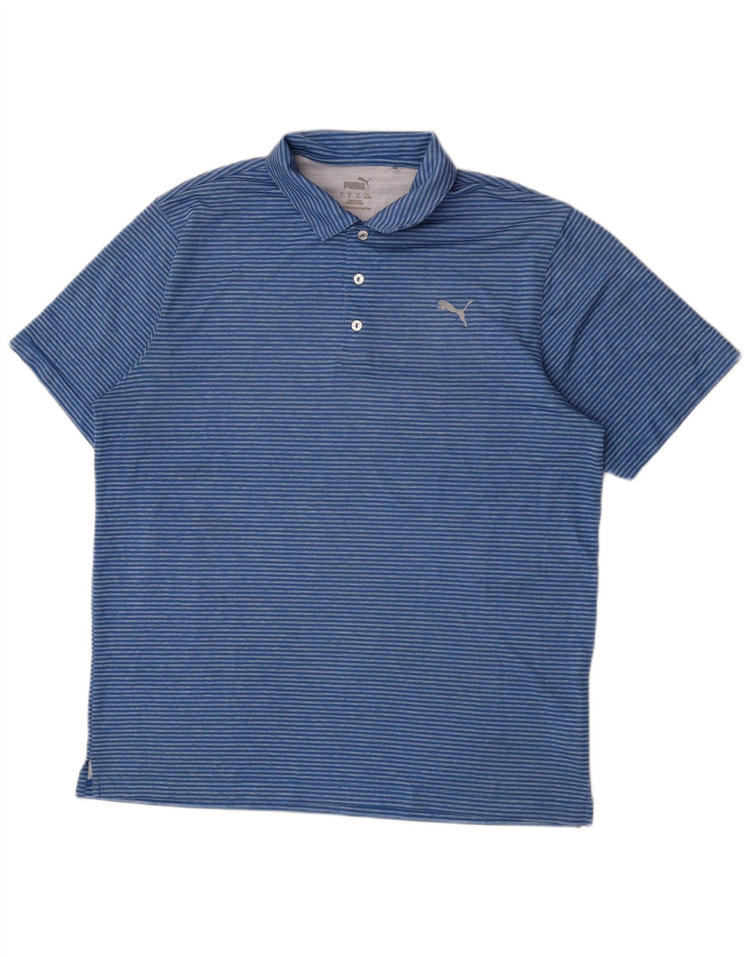 Polo Puma Hombre XL Poliéster Rayas Azules