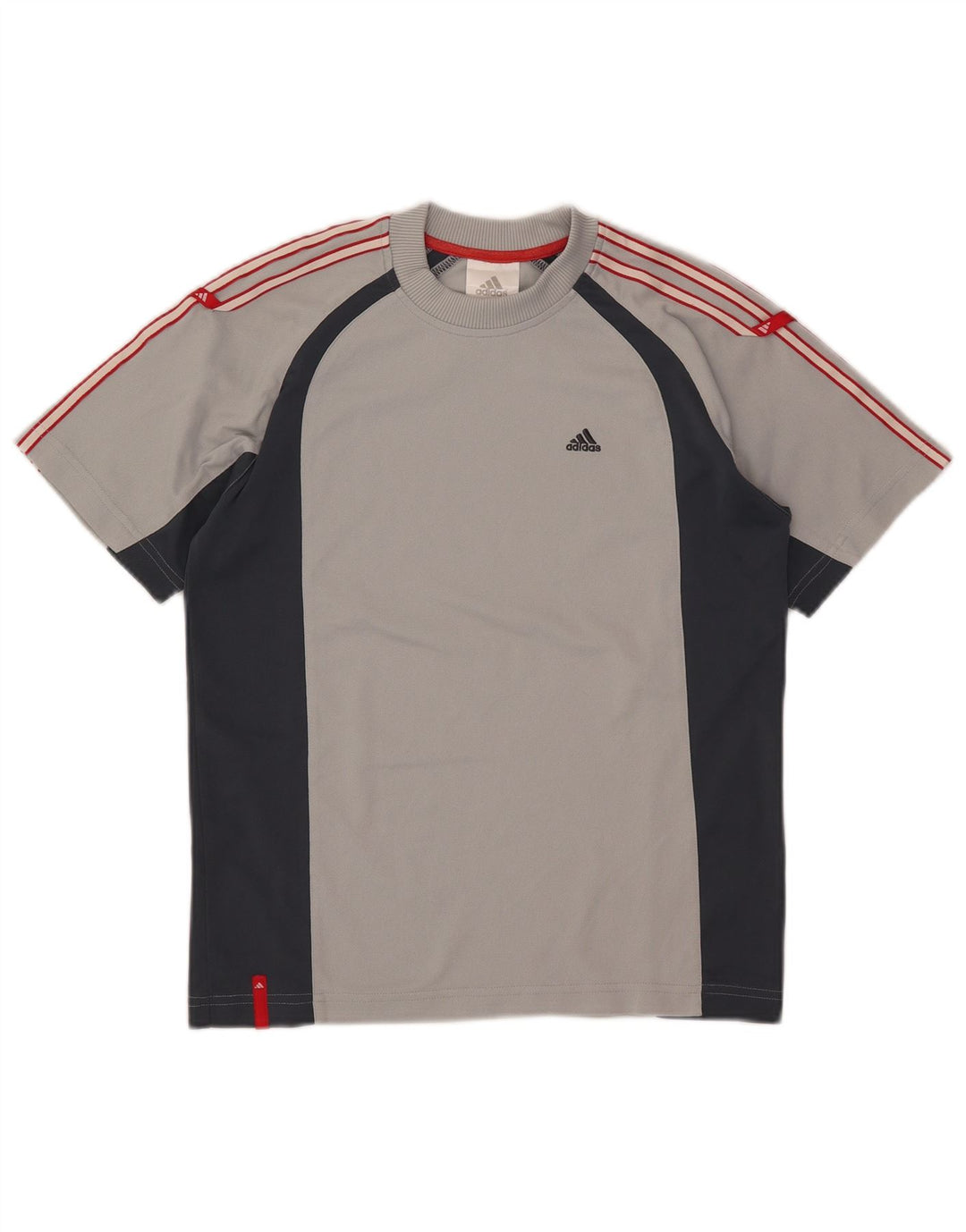 Adidas Camiseta para niño Top 11-12 años Gris Colorblock Poliéster