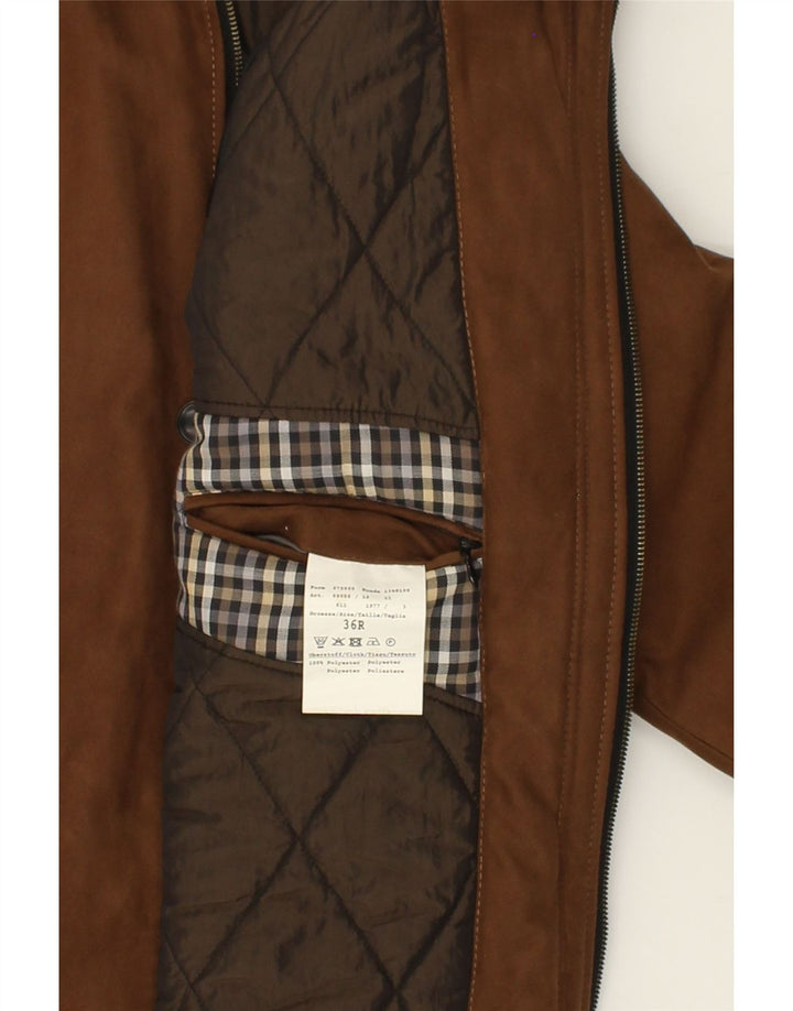 BUGATTI Mens Bomber Jacket UK 36 Small Brown Polyester Vintage Bugatti and Second-Hand Bugatti from Messina Hembry 