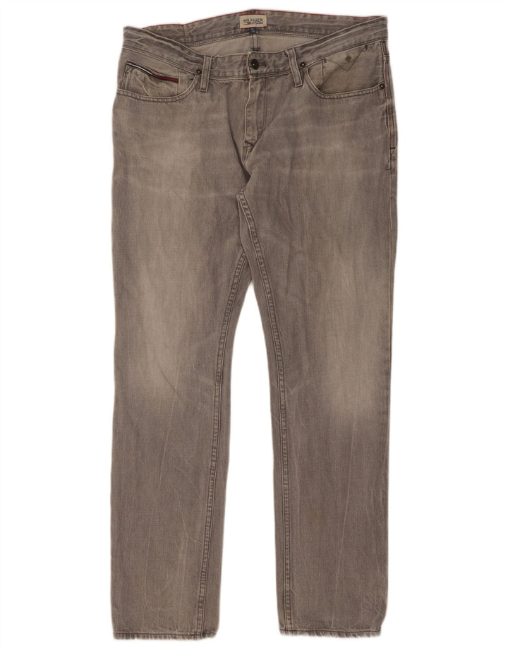 Tommy Hilfiger Vaqueros ajustados para hombre W36 L34 Gris