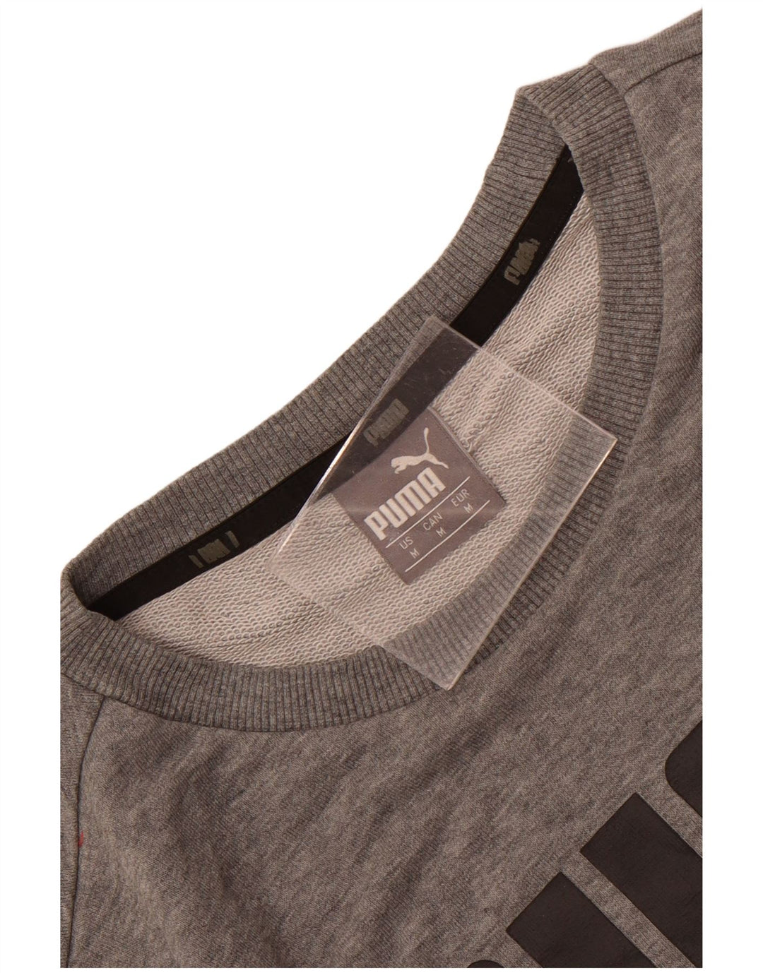 Puma Hombre Sudadera Gráfica Jersey De Algodón Moteado Gris Medio
