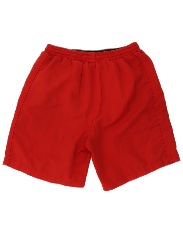 Umbro Shorts deportivos con gráficos para hombre, poliéster rojo pequeño