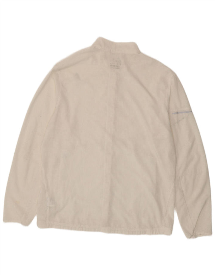 REEBOK Chaqueta superior de chándal para hombre Poliéster a cuadros blancos grandes