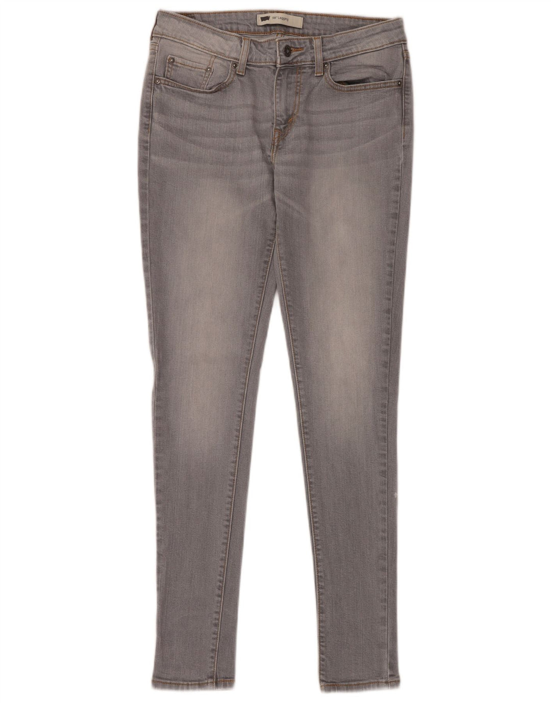 LEVI'S Mujer 535 Legging Skinny Jeans W30 L32 Algodón Gris