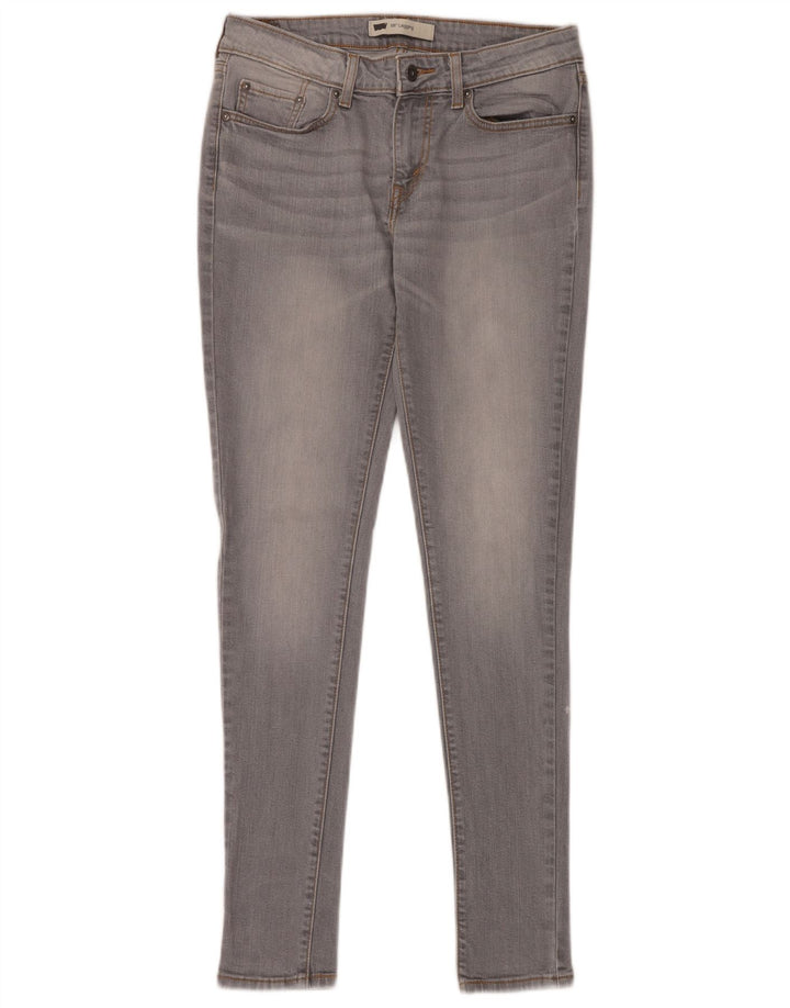 LEVI'S Mujer 535 Legging Skinny Jeans W30 L32 Algodón Gris