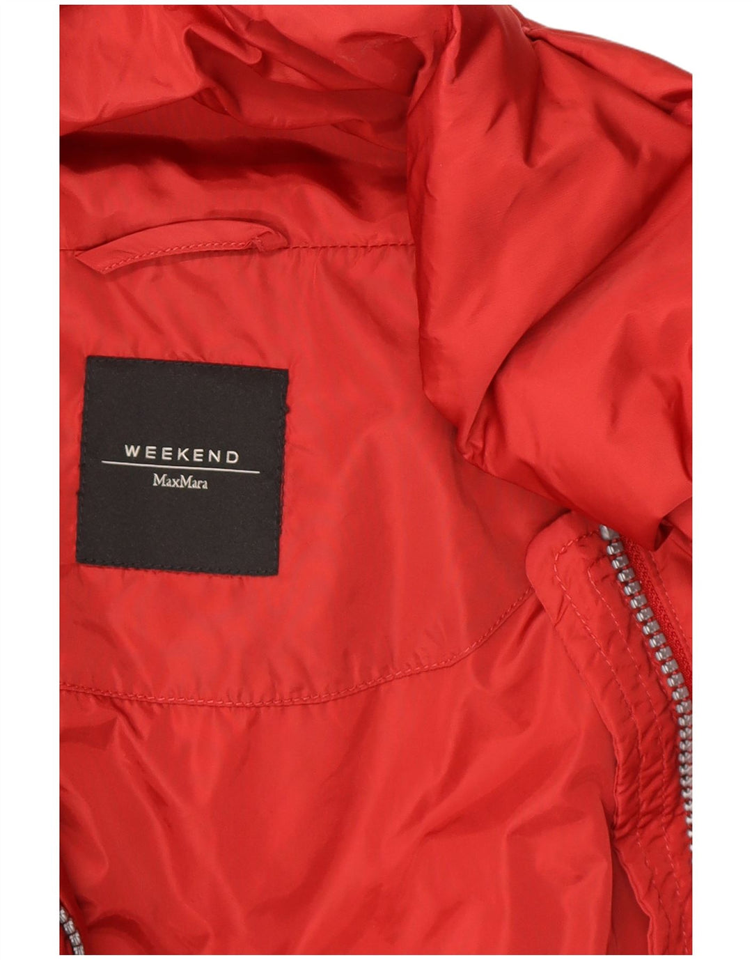 MAX MARA Chaqueta acolchada de fin de semana para mujer UK 12 Mediana Rojo Poliamida Invierno