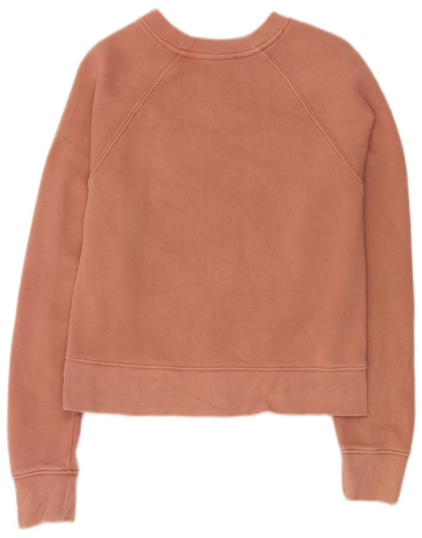 ZARA Mujer Crop Sudadera Jumper UK 6 XS Algodón Rosa