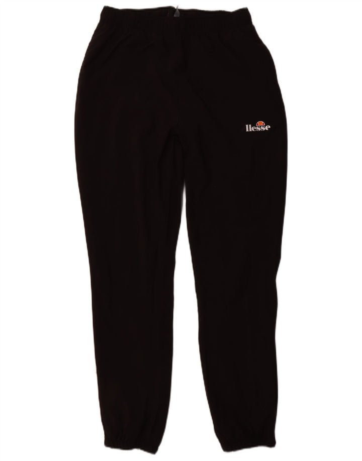 ELLESSE Pantalones de chándal para mujer Joggers UK 12 Medium Black Cotton
