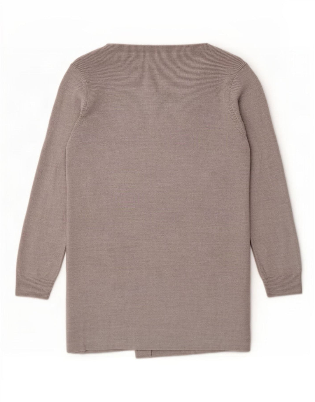 Marks & Spencer Suéter tipo cárdigan largo para mujer UK 44 Gris medio moteado