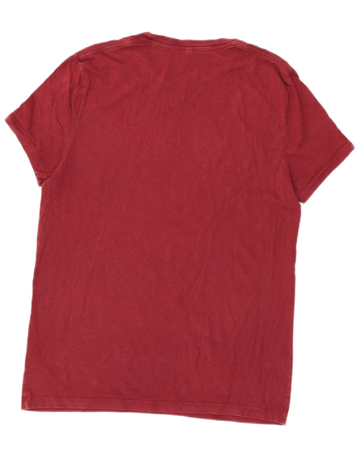 Camiseta Jack Wills Hombre Top Medium Borgoña Algodón