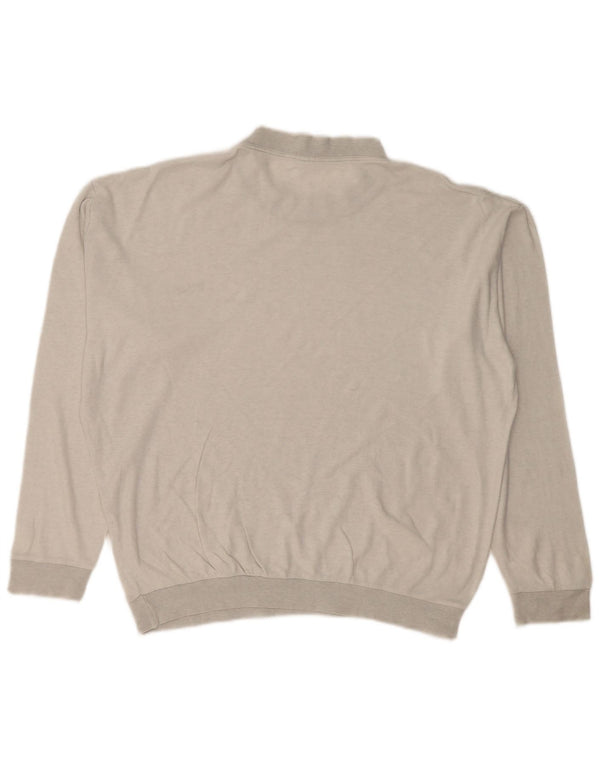 FILA Hombre Loose Fit Top Manga Larga Gris Medio