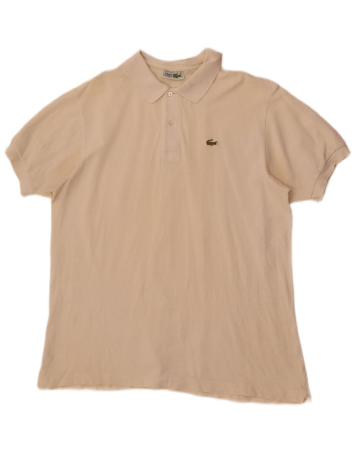Polo Lacoste Hombre Talla 6 XL Algodón Blanco
