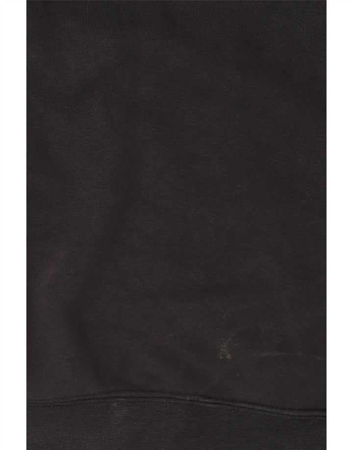 Nike Sudadera con capucha gráfica para hombre, jersey de algodón negro mediano