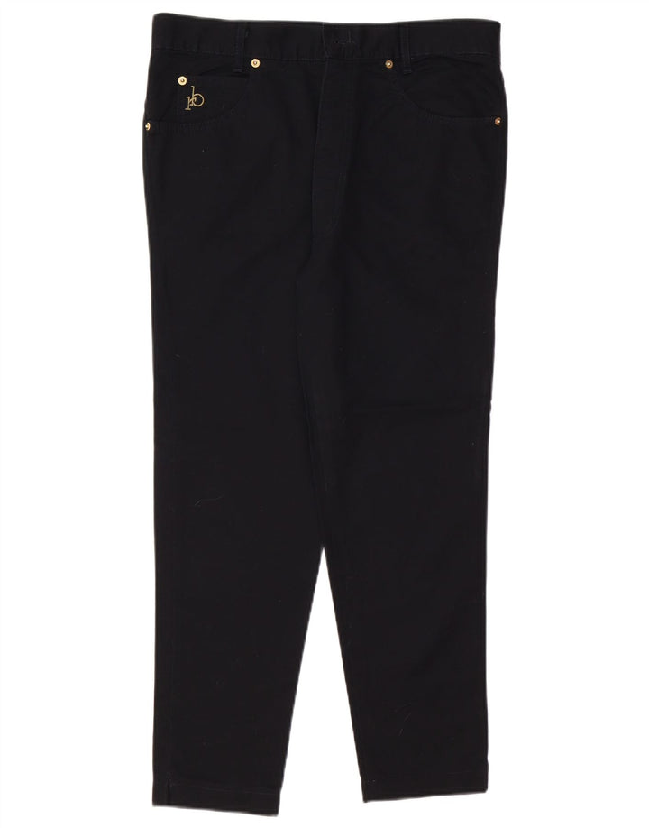 ROCCOBAROCCO Vaqueros ajustados para mujer IT 48 XL W34 L25 Algodón negro