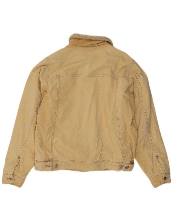 Bench Chaqueta de pana Sherpa para hombre Reino Unido 40 Grande Algodón beige