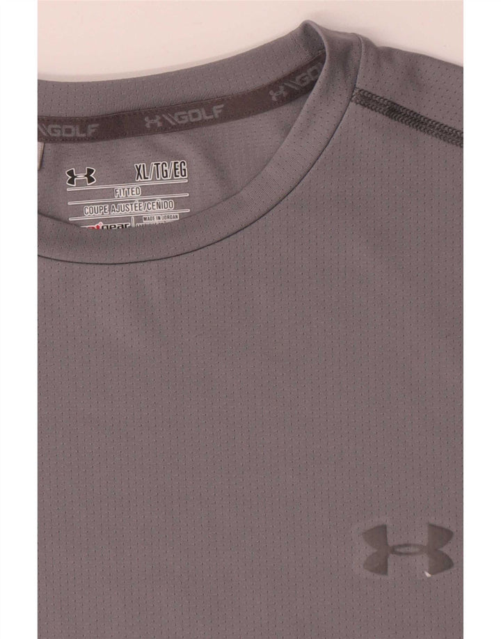 Under Armour Camiseta Heat Gear para hombre Top XL Poliéster gris