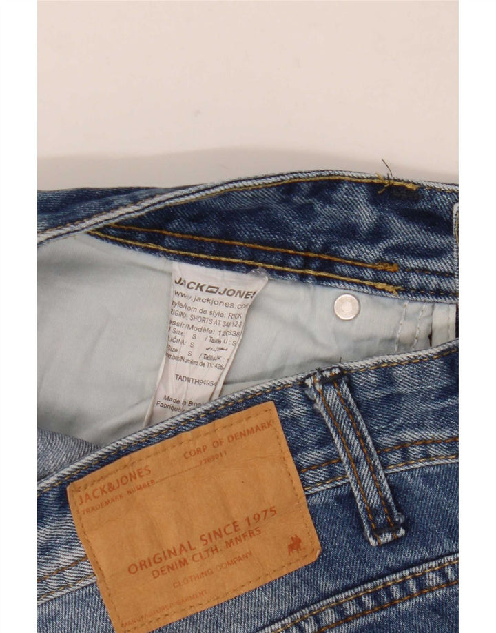 Jack & Jones Mens Shorts De Mezclilla Pequeño W30 Algodón Azul