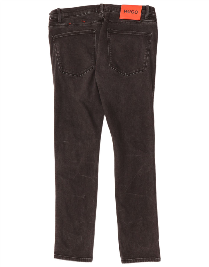 Vaqueros ajustados para hombre HUGO BOSS W34 L32 Algodón negro