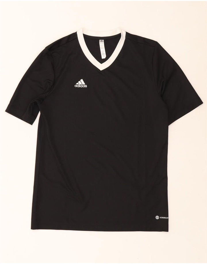 ADIDAS Camiseta Aeroready para niña 15-16 años Negro Colorblock Poliéster