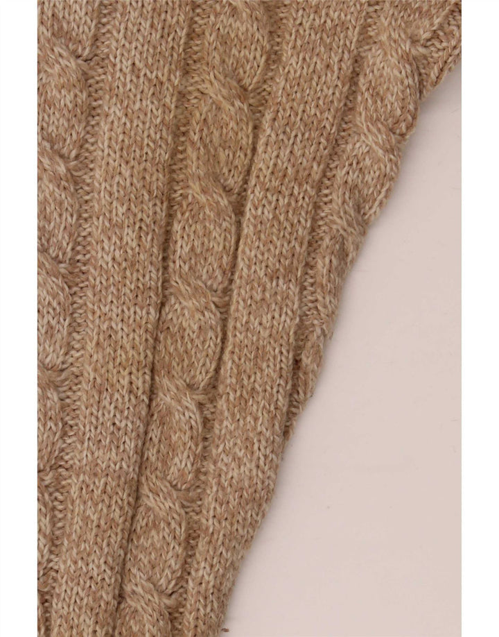 Lebole Jersey De Cuello Redondo Para Hombre IT 50 Medium Beige Lana Moteada
