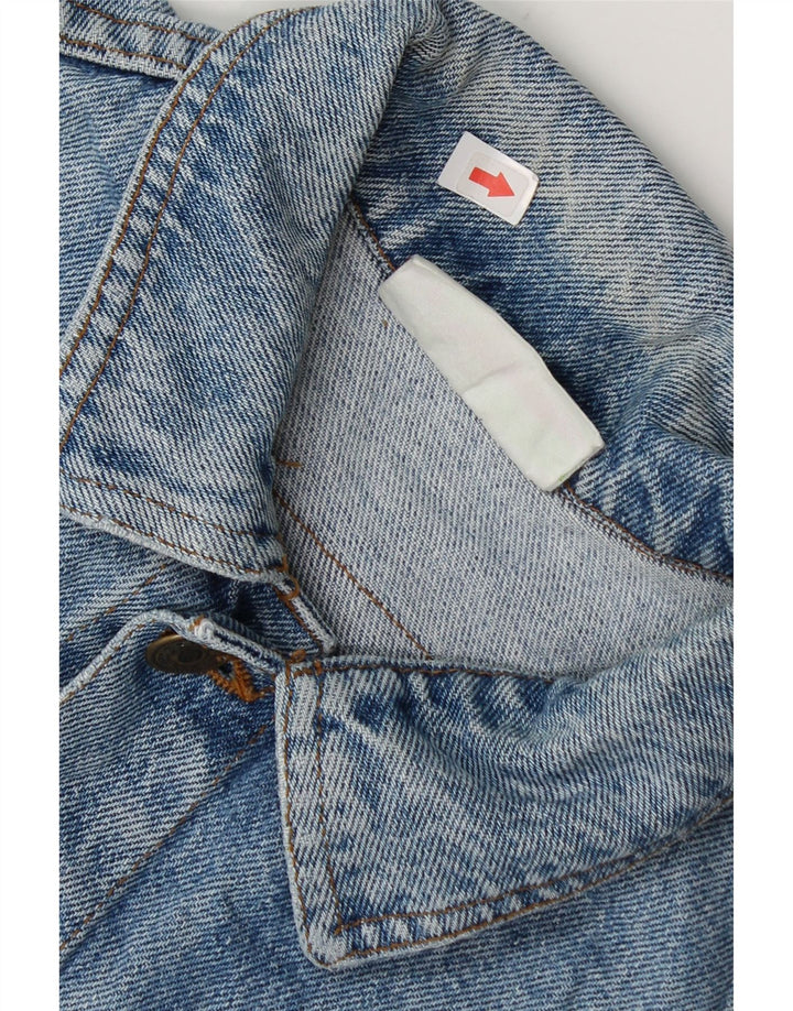 Benetton Chaqueta Vaquera Para Niño 7-8 Años Grande Azul Algodón
