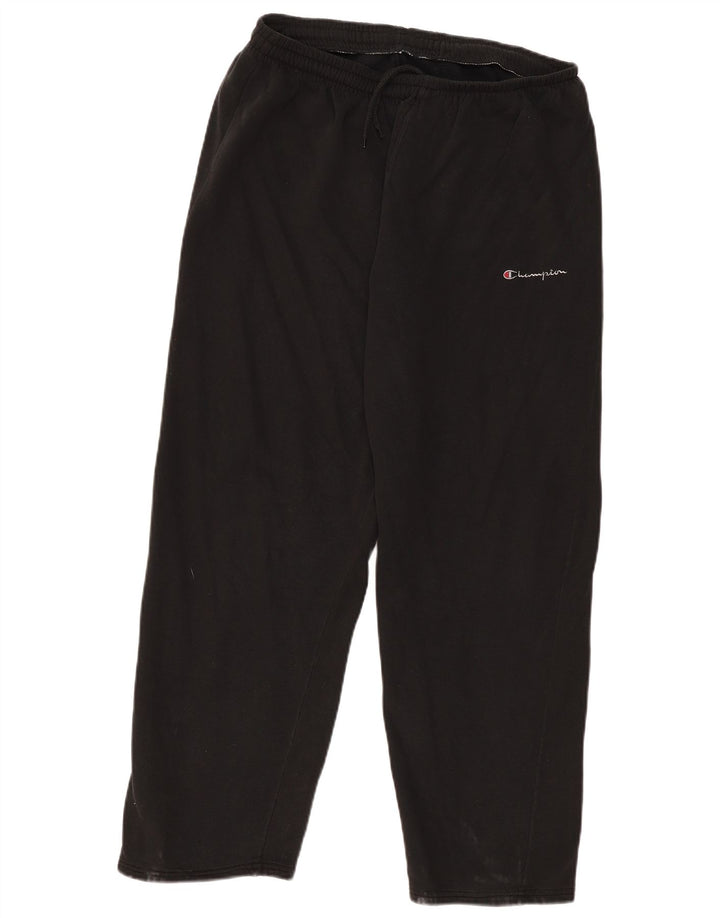 CHAMPION Pantalones de chándal para hombre, talla grande, negro