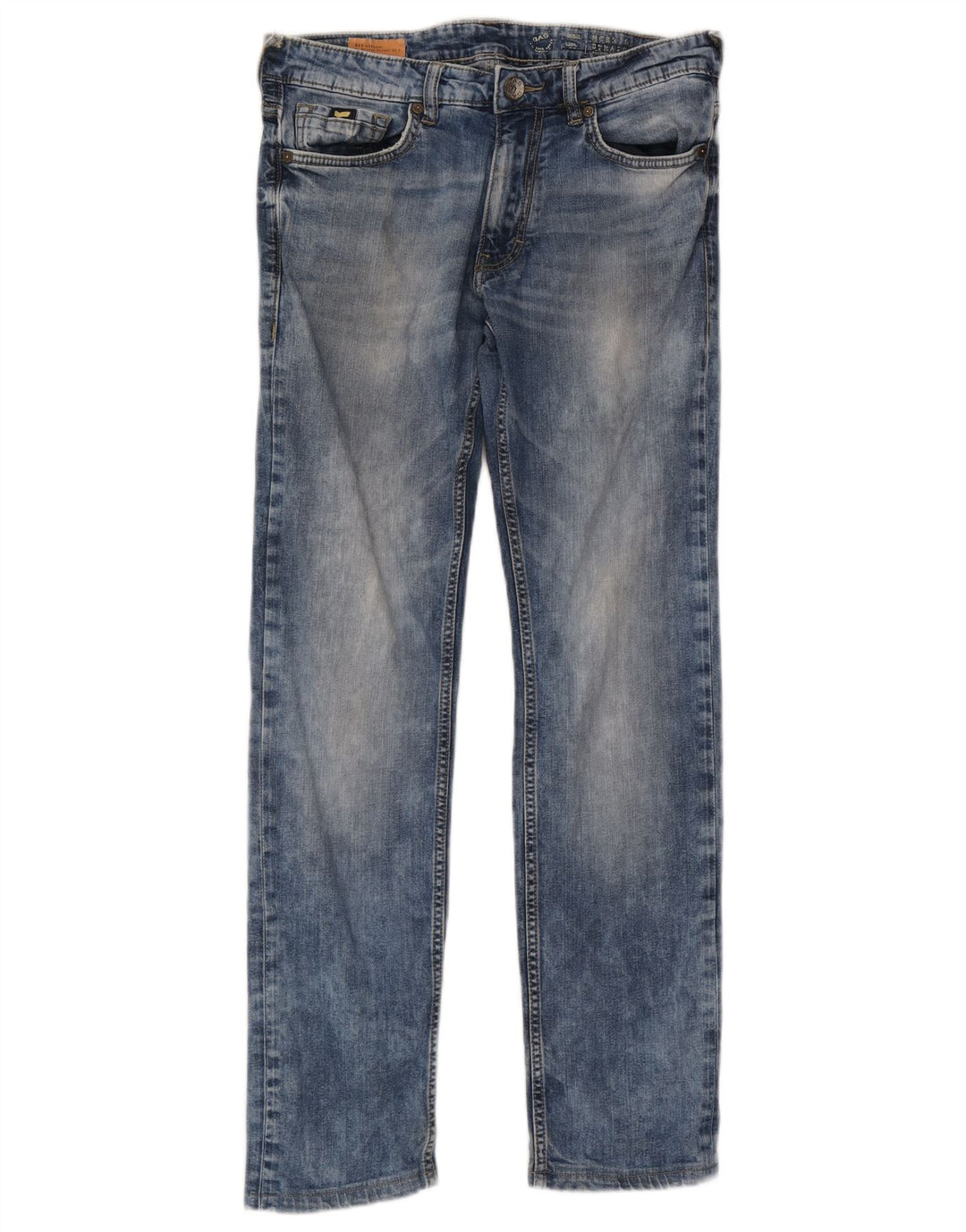 Vaqueros Recto Mujer Gas W32 L30 Algodón Azul