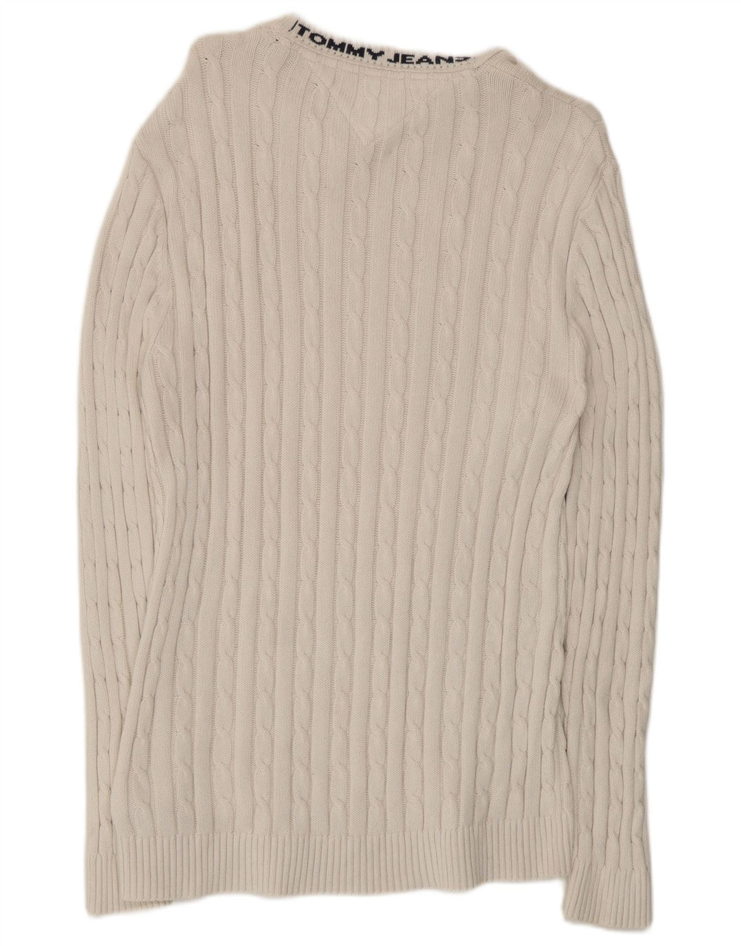 Tommy Hilfiger Jersey con Cuello Redondo para Hombre de algodón Blanco Mediano