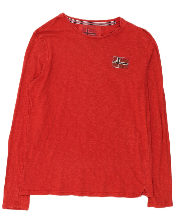 Napapijri Mens Heritage Top Manga Larga 3XL Rojo