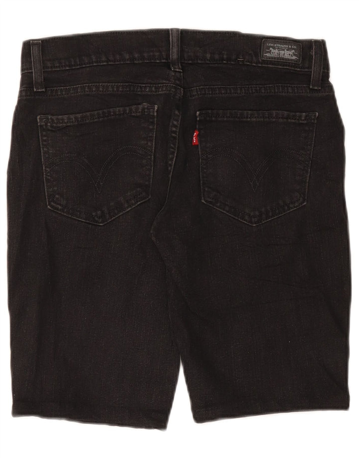 LEVI'S Shorts de mezclilla súper bajos 524 para mujer US 7 Medium W30 Algodón gris