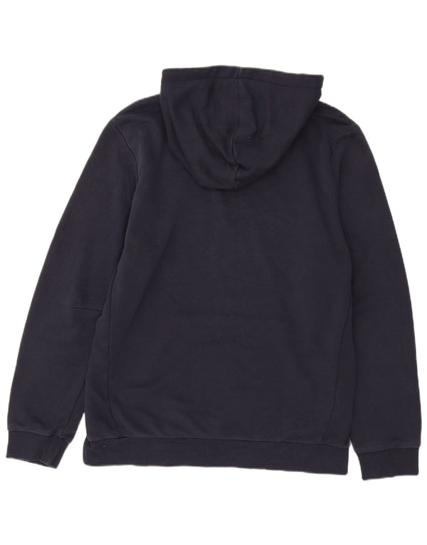 Adidas Hombre Graphic Sudadera con capucha Jumper Grande Azul Marino Algodón