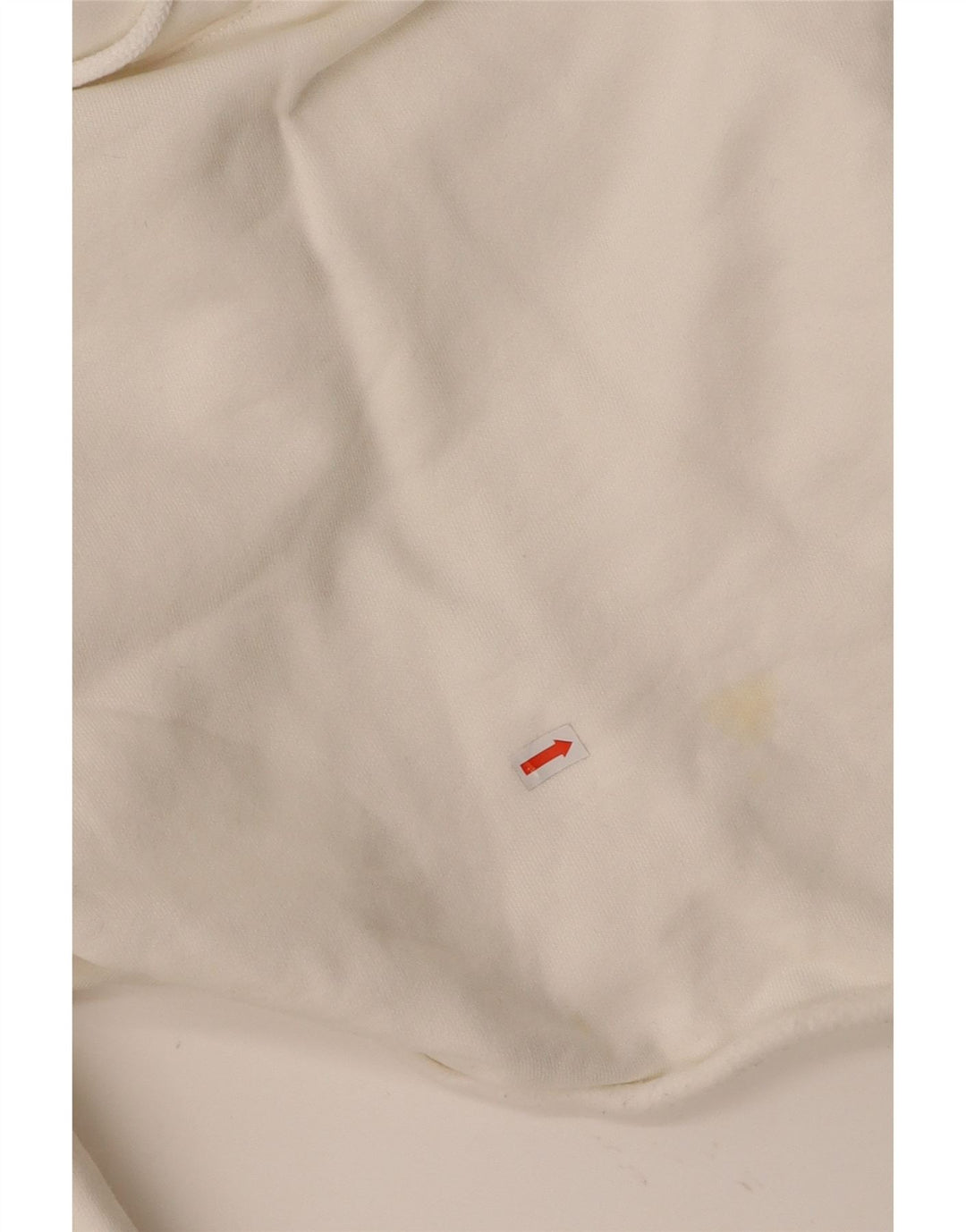 CHAMPION Jersey con capucha corta para mujer UK 10 Small Off White Cotton