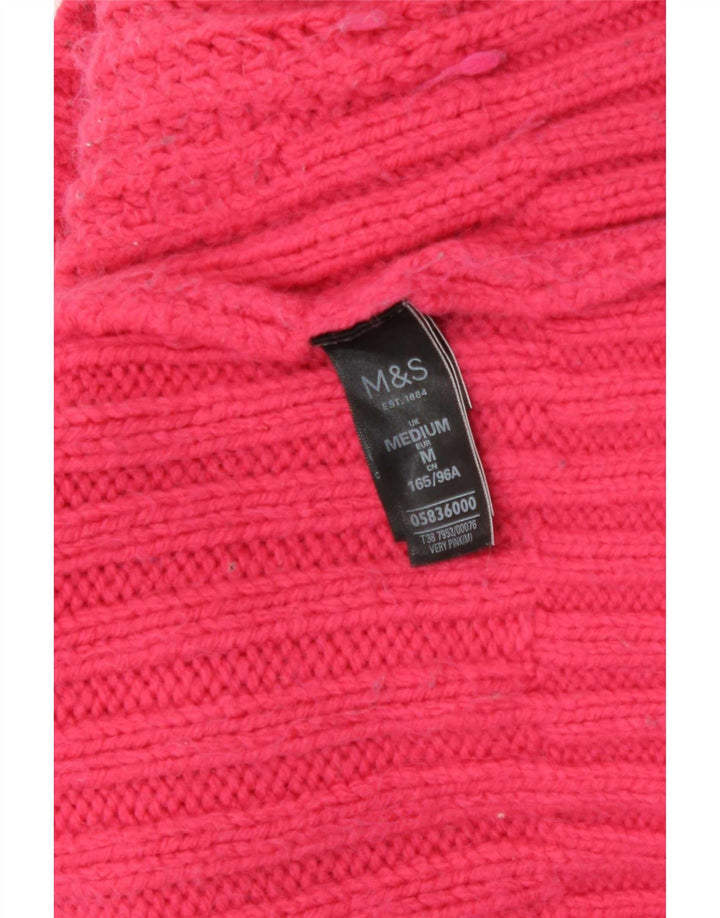 Marks & Spencer - Jersey con cuello alto para mujer, talla 40, color rosa mediano