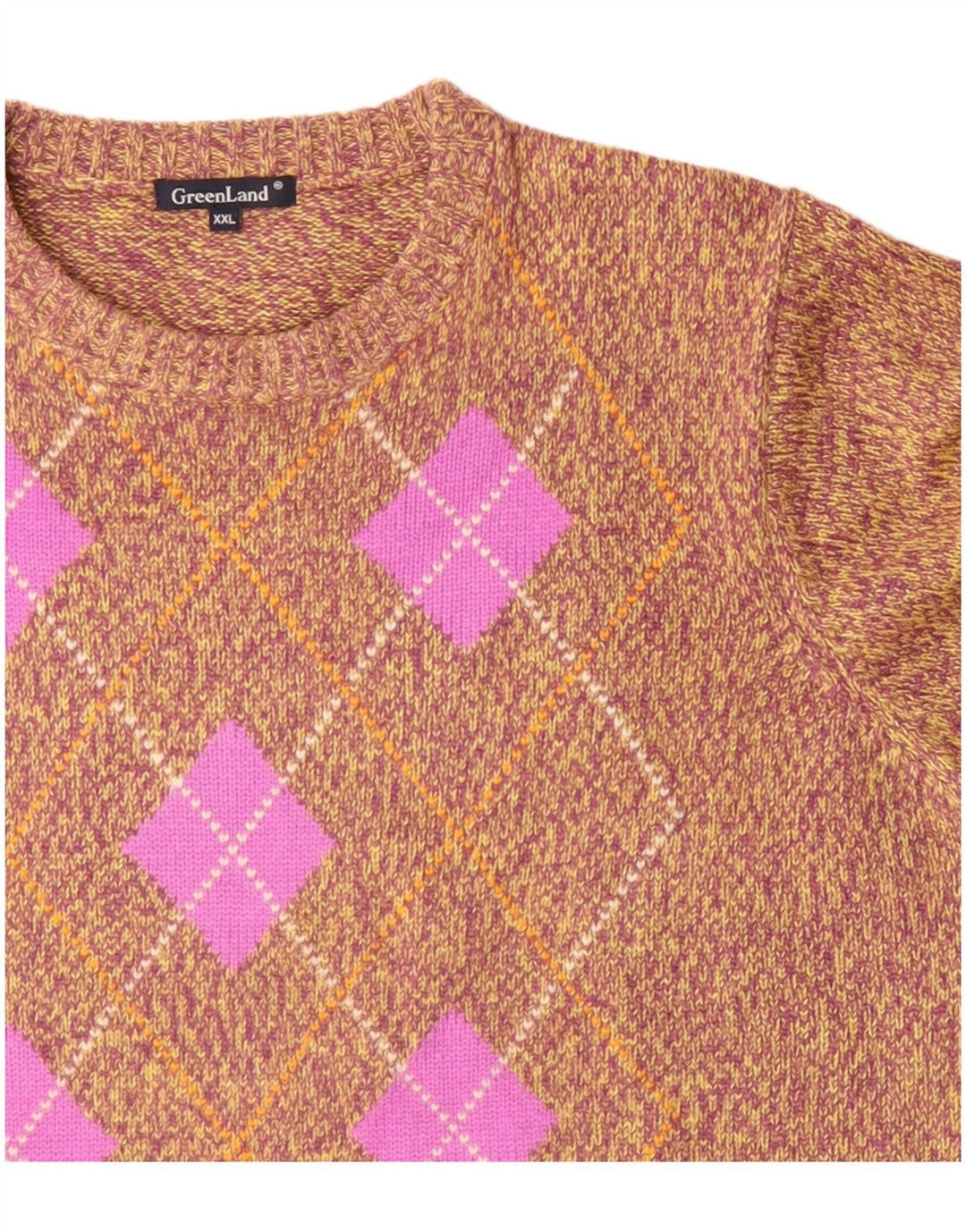 GREENLAND Mujer UK 20 2XL Acrílico Argyle/Diamante Multicolor